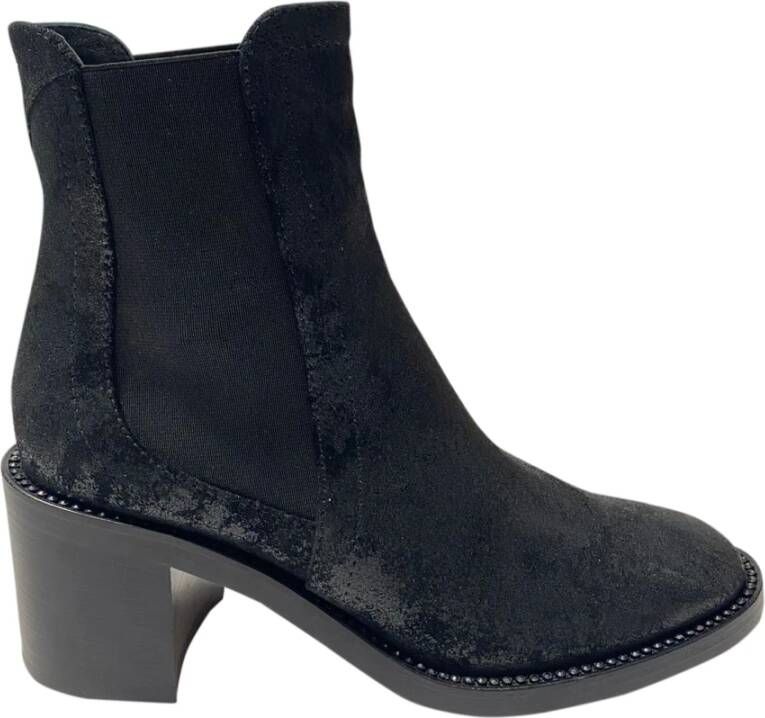 Jimmy Choo Pre-owned Merril 65 Ankle Boots Suede Zwart Dames