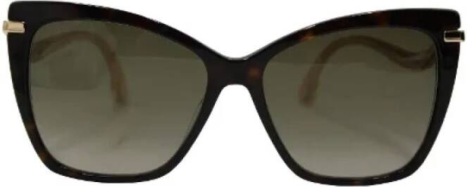 Jimmy Choo Pre-owned Plastic sunglasses Zwart Dames