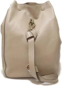 Jimmy Choo Pre-owned Pre-owned Leather backpacks Beige Dames