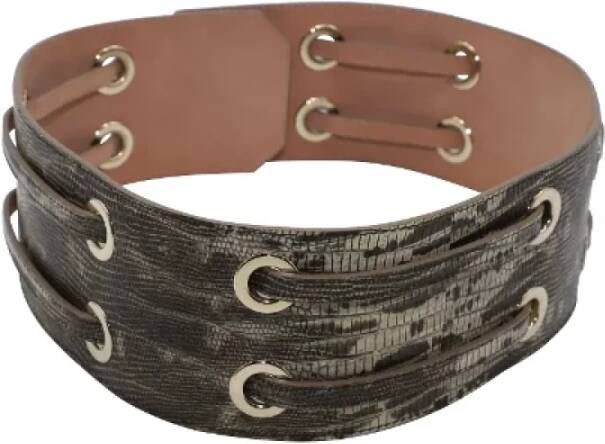 Jimmy Choo Pre-owned Leather belts Bruin Dames
