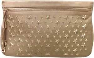 Jimmy Choo Pre-owned Pre-owned Leather clutches Beige Dames