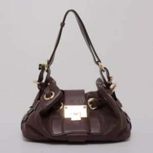 Jimmy Choo Pre-owned Pre-owned Leather handbags Bruin Dames