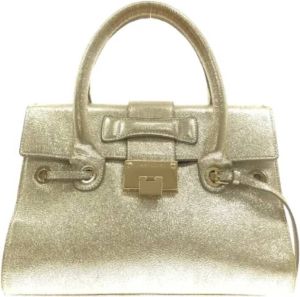 Jimmy Choo Pre-owned Pre-owned Leather handbags Geel Dames
