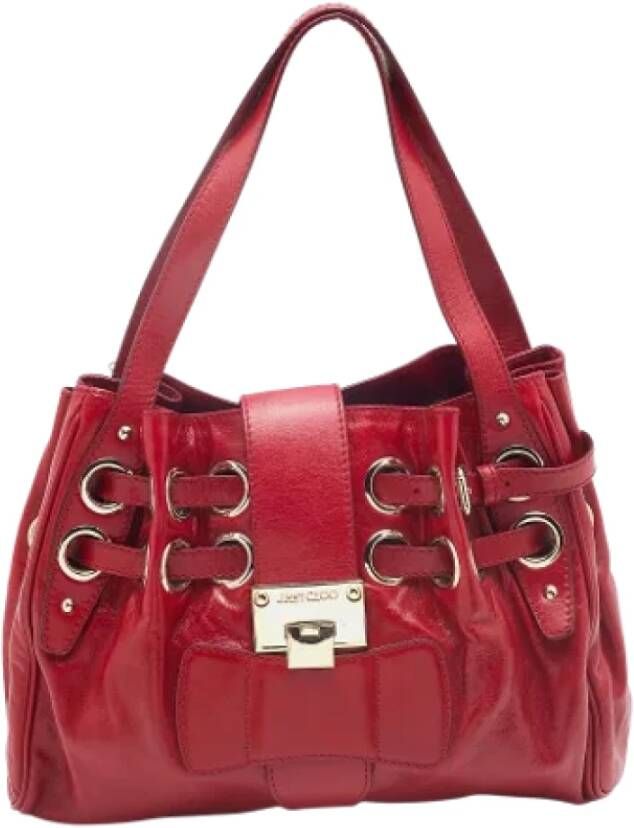 Jimmy Choo Pre-owned Leather handbags Rood Dames