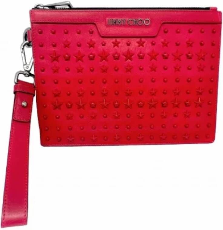 Jimmy Choo Pre-owned Leather handbags Rood Dames