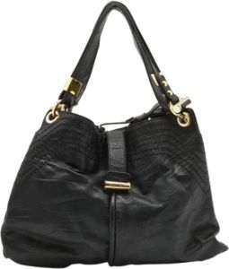 Jimmy Choo Pre-owned Pre-owned Leather handbags Zwart Dames