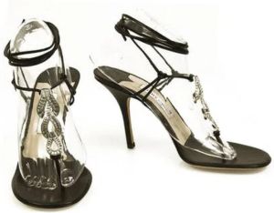 Jimmy Choo Pre-owned Pre-owned Leather heels Zwart Dames