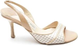 Jimmy Choo Pre-owned Pre-owned Leather sandals Beige Dames