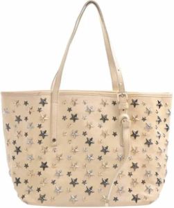 Jimmy Choo Pre-owned Pre-owned Leather totes Beige Dames