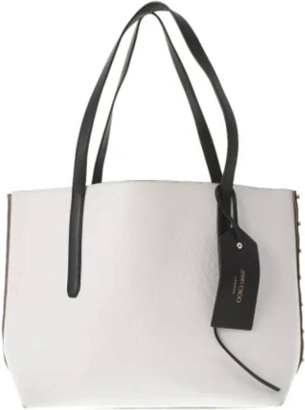 Jimmy Choo Pre-owned Leather totes Wit Dames