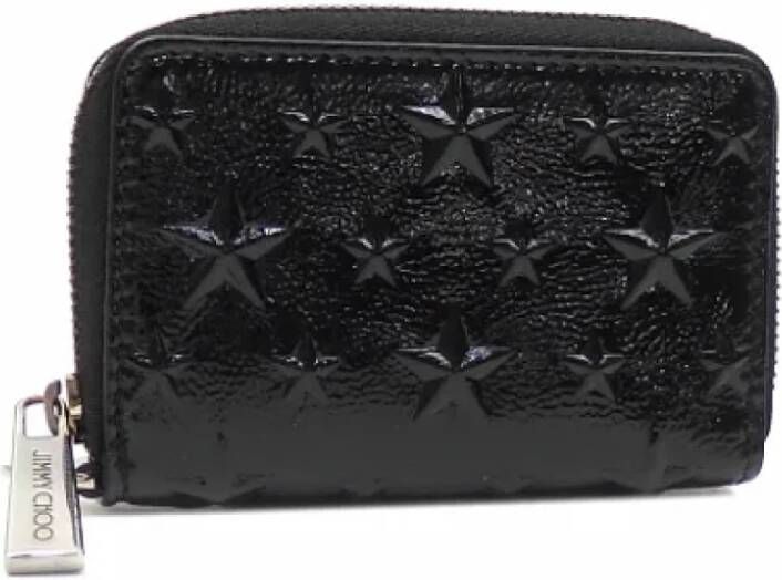 Jimmy Choo Pre-owned Pre-owned Leather wallets Zwart Dames