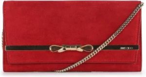 Jimmy Choo Pre-owned Pre-owned Suede clutches Rood Unisex