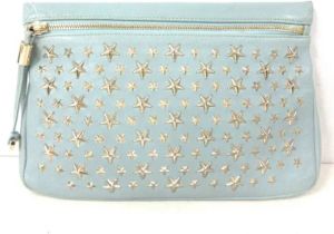 Jimmy Choo Pre-owned Pre-ownedLeatherClutches Blauw Dames