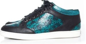 Jimmy Choo Pre-owned Pre-ownedLeathersneakers Blauw Dames