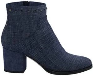 Jimmy Choo Pre-owned Preated Denim Boots Blauw Dames