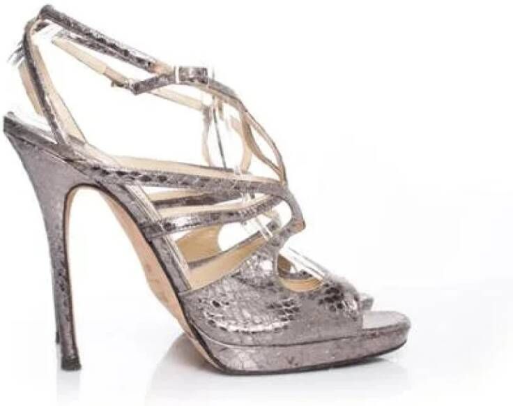 Jimmy Choo Pre-owned Sandalen Bruin Dames