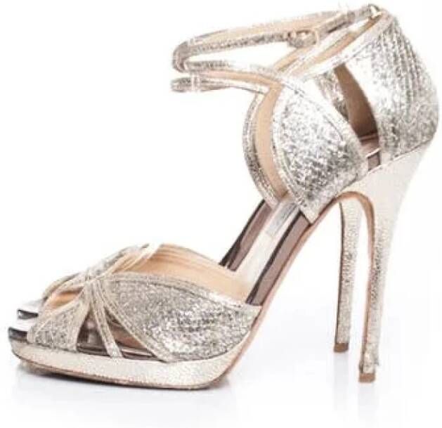 Jimmy Choo Pre-owned Sandalen Grijs Dames