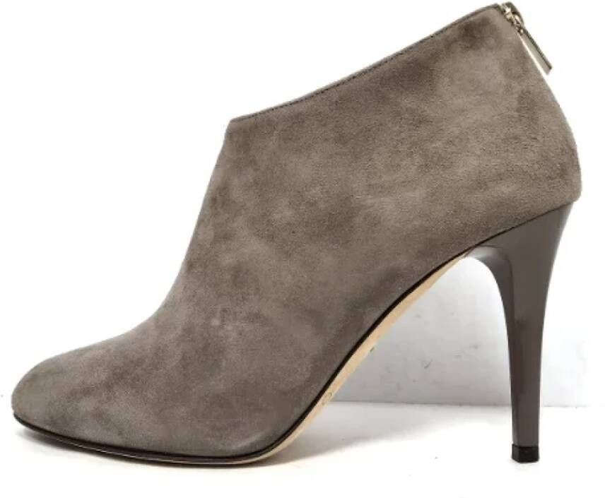 Jimmy Choo Pre-owned Suede boots Bruin Dames