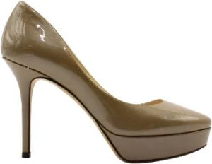 Jimmy Choo Pre-owned Voldoende lederen hakken Bruin Dames