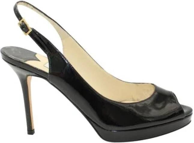Jimmy Choo Pre-owned Voldoende lederen hakken Zwart Dames