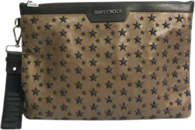 Jimmy Choo Pre-owned Voldoende lederen klauwen Bruin Dames