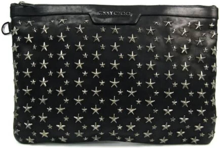 Jimmy Choo Pre-owned Voldoende lederen klauwen Zwart Dames