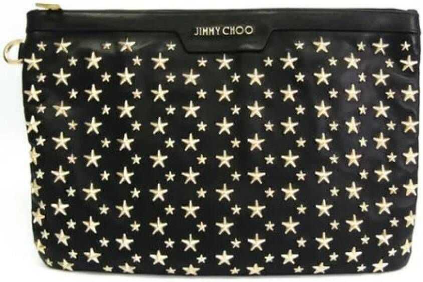 Jimmy Choo Pre-owned Voldoende lederen klauwen Zwart Dames