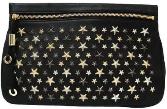 Jimmy Choo Pre-owned Voldoende lederen klauwen Zwart Dames