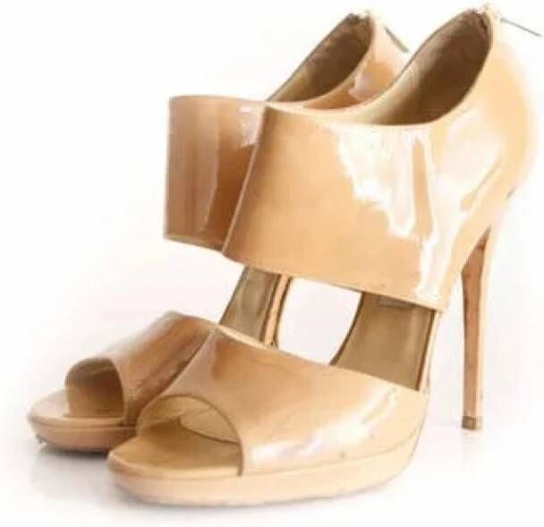 Jimmy Choo Pre-owned Vooraf eigenaarzaalzandstoffen Beige Dames