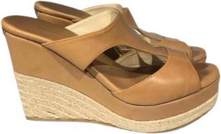 Jimmy Choo Pre-owned Vooraf eigenaarzaalzandstoffen Bruin Dames