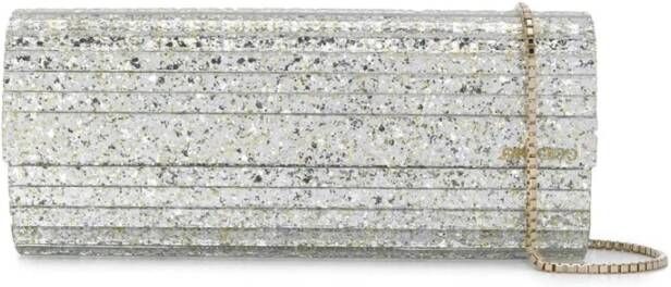 Jimmy Choo Sweetie Lange Clutch in Wit Acryl White Dames
