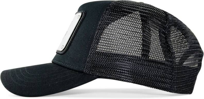 John Hatter Ademende Mesh Baseballpet Zwart Heren