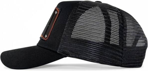 John Hatter Ademende Mesh Baseballpet Zwart Unisex