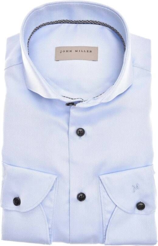 John Miller Blauw Overhemd 5140874-130-650 Blauw Heren