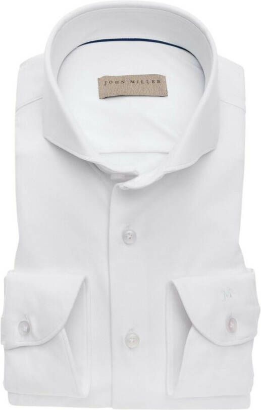 John Miller Hyperstretch Overhemd met Tailored Fit White Heren