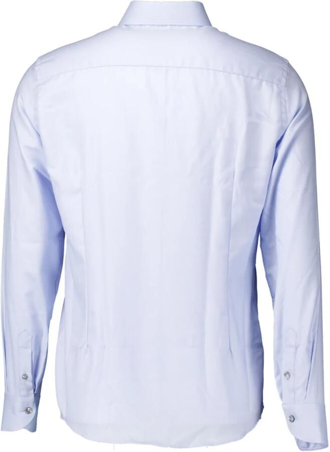 John Miller Lichtblauw Overhemd Lange Mouw Blue Heren