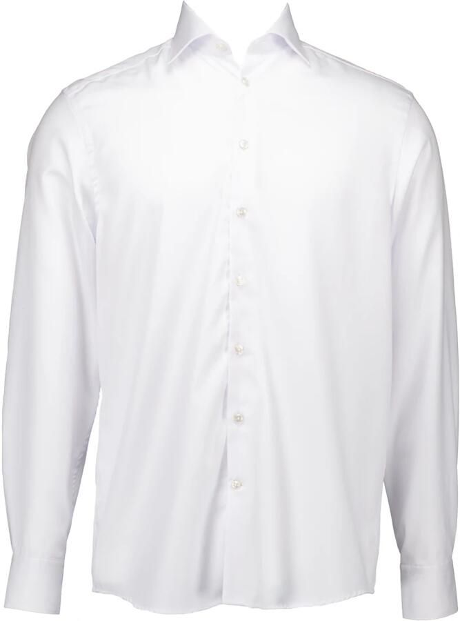 John Miller Wit Overhemd Lange Mouw White Heren