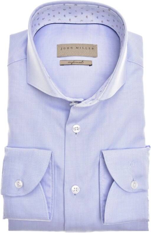 John Miller Overhemd Blauw Heren