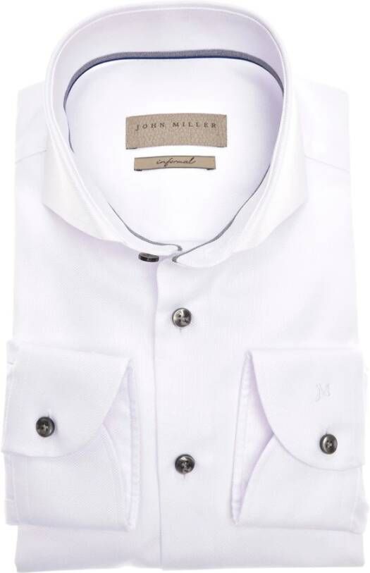 John Miller overhemd wit 5140086-910-180 Wit Heren