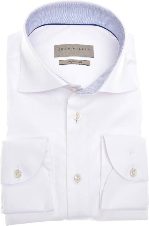 John Miller Overhemd White Heren