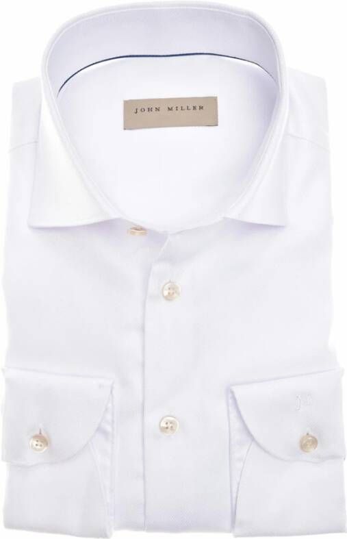 John Miller slim fit shirt White Heren