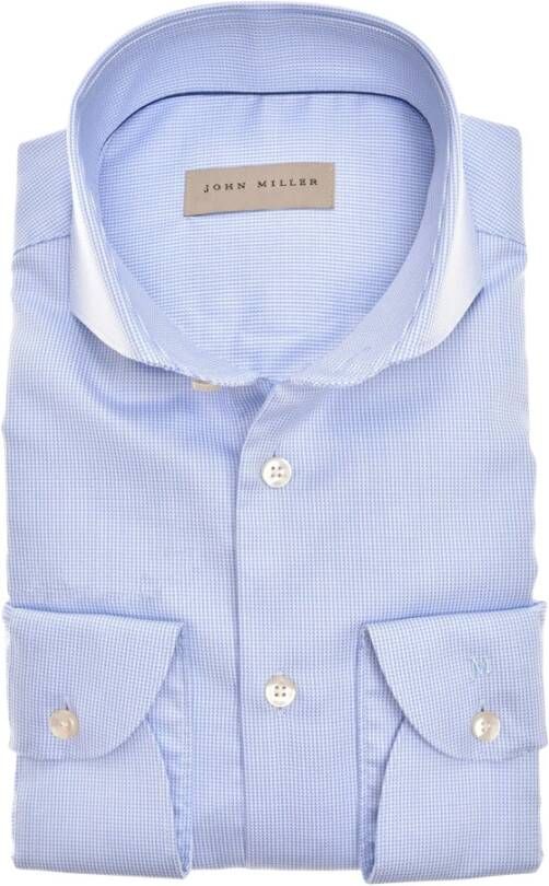 John Miller Tailored fit ML7 Blauw Heren