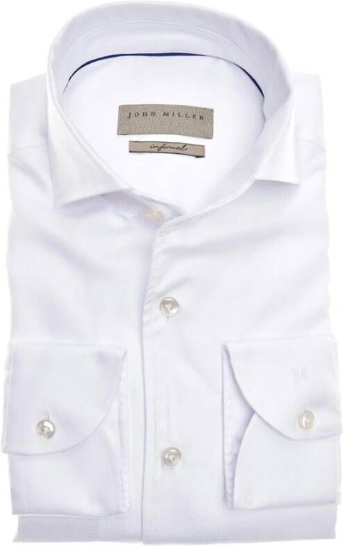 John Miller tailored fit Overhemd White Heren