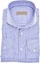 John Miller op maat gemaakte fit shirt Blauw Heren - Thumbnail 1