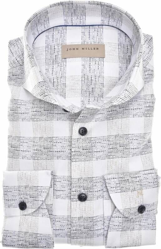 John Miller Overhemden Wit 5140819-910 Meerkleurig Heren