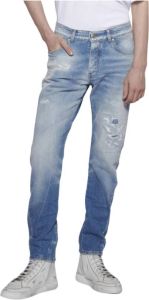 John Richmond Comfortabele Slim-Fit Jeans Blauw Heren