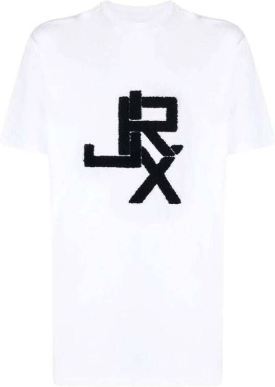 John Richmond Contrasterend Logo Heren T-Shirt White Heren