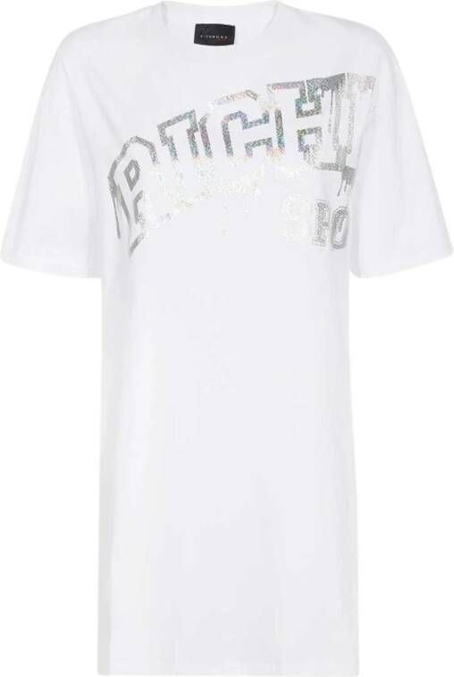 John Richmond Witte Uwp22070Ts Jurk White Dames