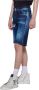 John Richmond Verweerde Denim Bermuda Shorts Blauw Heren - Thumbnail 1