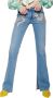 John Richmond Flared Jeans met Pailletten Slang Blauw Dames - Thumbnail 3